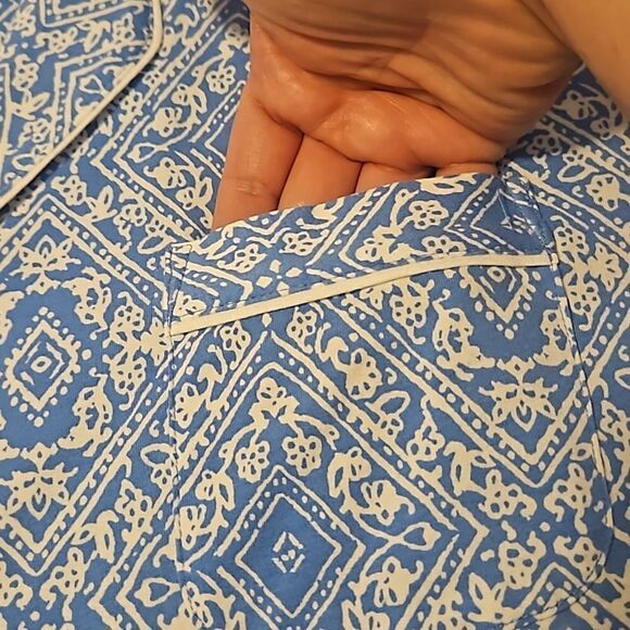 Sleep Sense two tops print white and blue - Picture 10 of 10